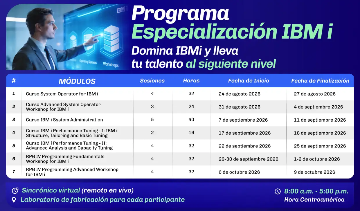 Fechas Programa Especializacion IBM i