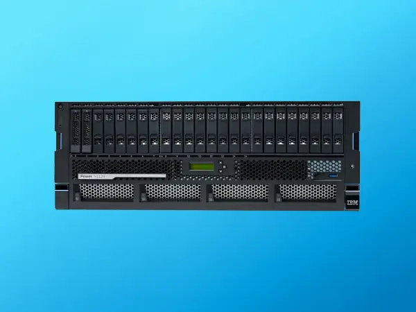 Vista frontal de IBM Power S1124